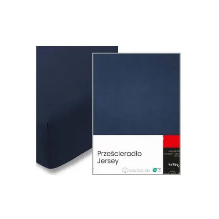Prześcieradło jersey bawełniane z gumką 160x200 + 25 cm różne kolory
