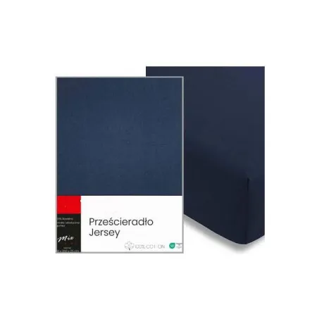 Prześcieradło jersey bawełniane z gumką 160x200 + 25 cm różne kolory
