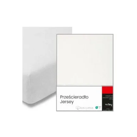 Prześcieradło jersey bawełniane z gumką 160x200 + 25 cm różne kolory