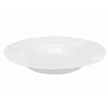 Talerz obiadowy głęboki do zupy 23 cm białe szkło
