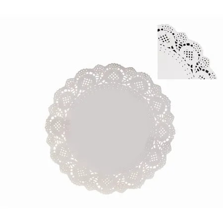 Papierowe serwetki pod ciasto tort ażurowe 29cm 12szt