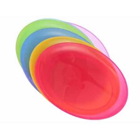 Talerz plastikowy płytki deserowy płaski dla dzieci 20cm mix kolor