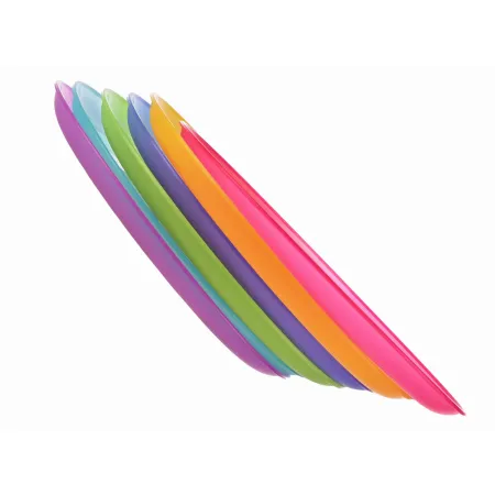 Talerz plastikowy płytki deserowy płaski dla dzieci 20cm mix kolor