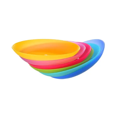 Talerz plastikowy płytki obiadowy płaski duży 25cm  6 szt. sg