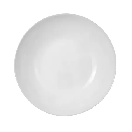 Talerze obiadowe głębokie do zupy 20,5 cm białe szkło  gładkie kpl. 6 szt