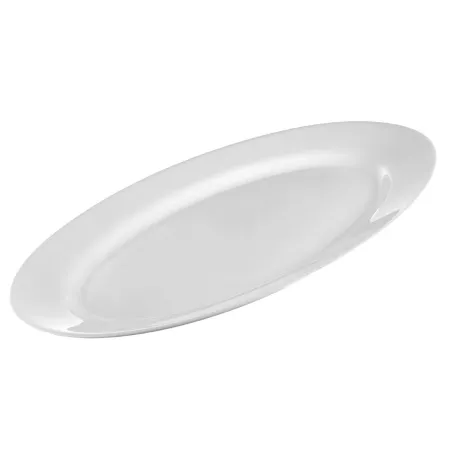 Półmiski półmisek  owalne białe szkło gładkie 30x23cm kpl. 6 szt