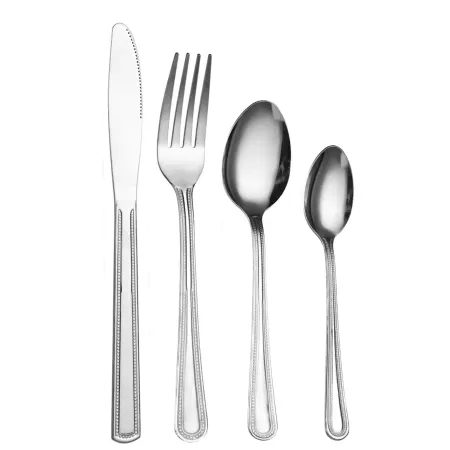 Sztućce zestaw sztućców 24 elementy – elegancki design na 6 osób (h)
