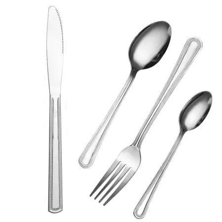 Sztućce zestaw sztućców 24 elementy – elegancki design na 6 osób (h)