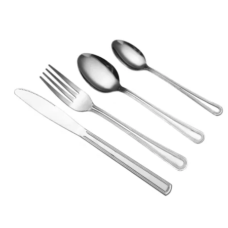 Sztućce zestaw sztućców 24 elementy – elegancki design na 6 osób (h)