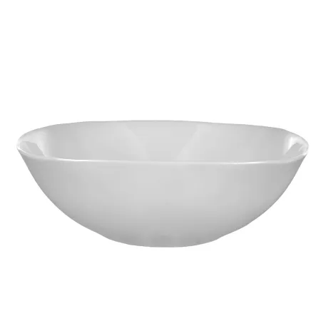 Salaterka salaterki miseczki na zupę sałatki 19 cm białe szkło kwadratowe gładkie kpl. 6 szt.