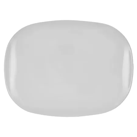 Półmisek  kwadratowy  białe szkło gładkie 30x23cm
