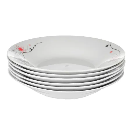 Porcelanowy talerz głęboki na zupę  23 cm (tkwiaty)