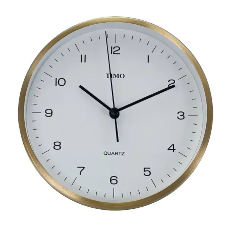 Zegar ścienny okrągły klasyczny czytelny 15 cm złoty srebrny miedziany (tb311)