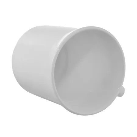 Kubek szklany 300 ml – biały, prosty design, wysoka jakość