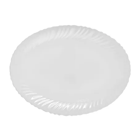 Półmisek  owalny białe szkło 30x23cm klasyczny elegancki