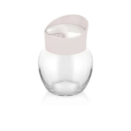 Szklana solniczka pieprzniczka przyprawnik 210ml  luna m284