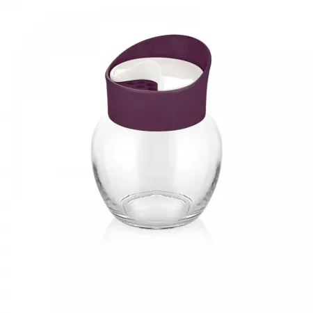 Szklana solniczka pieprzniczka przyprawnik 210ml  luna m284