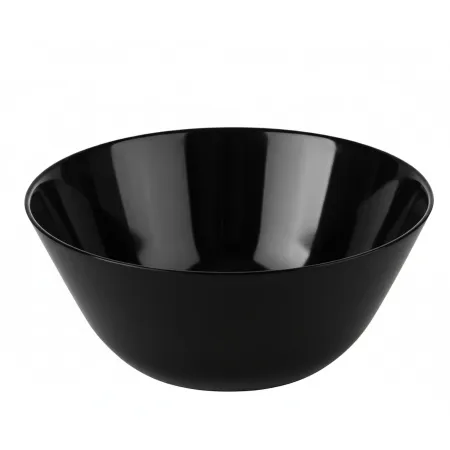 Salaterka salaterki miseczki  18 cm czarne szkło gładkie kpl. 6 szt.