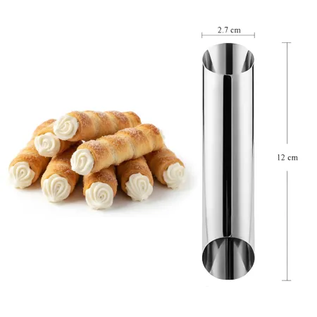 Foremki do rurek z kremem rurki zestaw do pieczenia kpl 6szt 12 cm