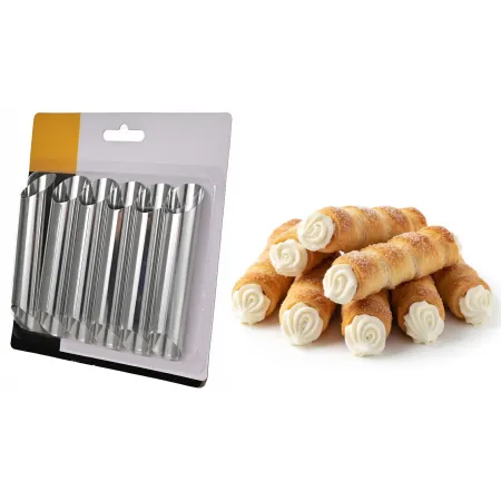 Foremki do rurek z kremem rurki zestaw do pieczenia kpl 6szt 12 cm