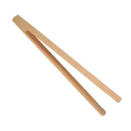 Polskie drewniane kuchenne szczypce 32cm do grila ogórków sałatek