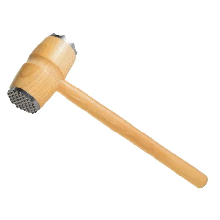 Drewniany okuty tłuczek do mięsa 31 cm
