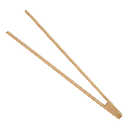 Polskie drewniane kuchenne szczypce 32cm do grila ogórków sałatek